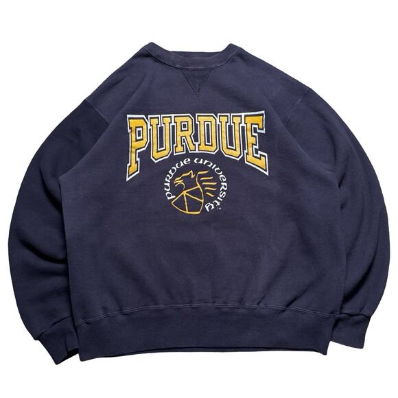 Vintage Champion Purdue University Boilermakers Crewneck Size XL Faded RARE - Picture 1 of 6